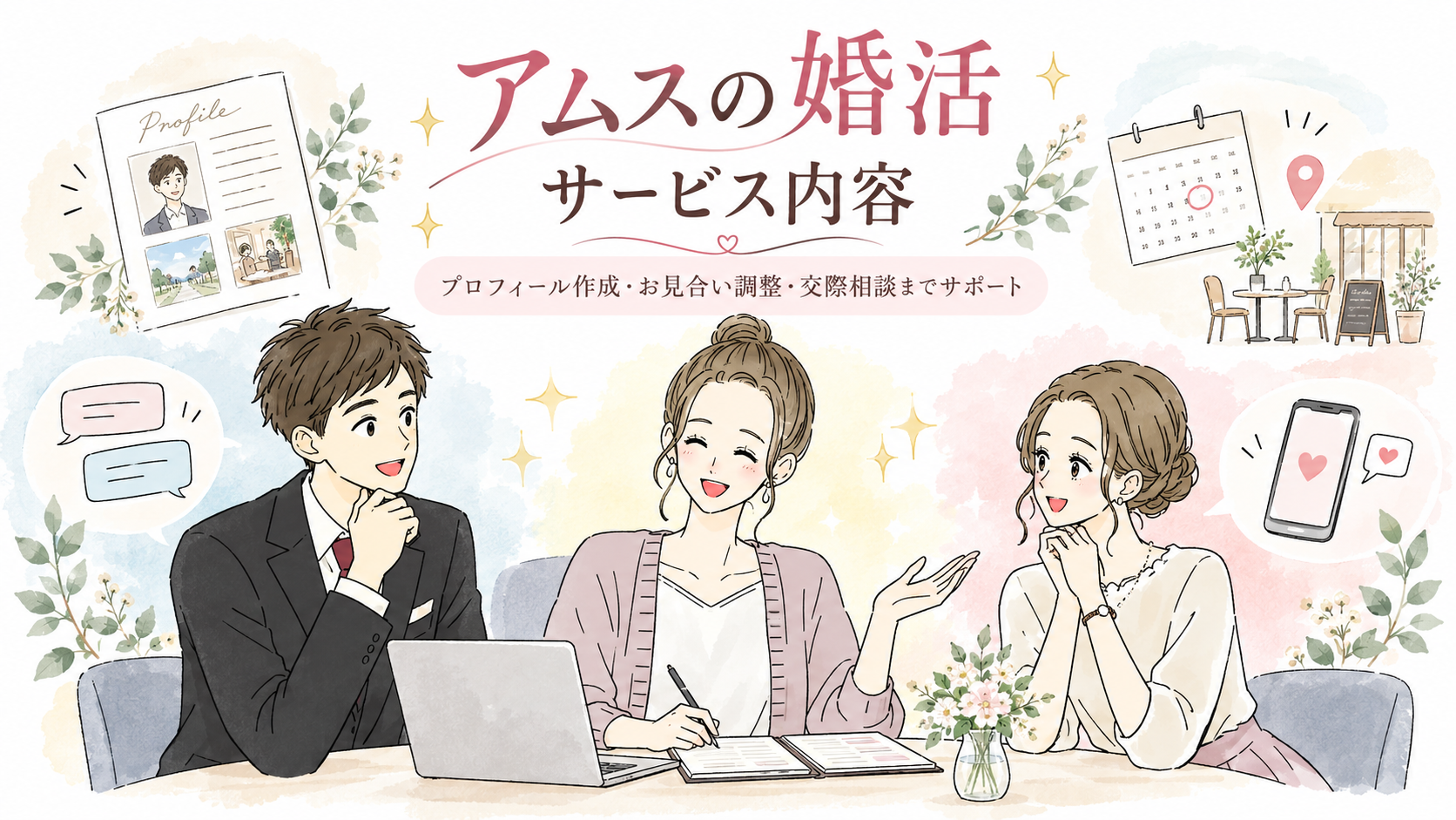 アムスの婚活 カウンセラーサポート